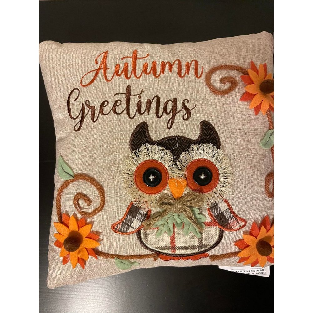 NWT- Autumn Greetings Accent Pillow